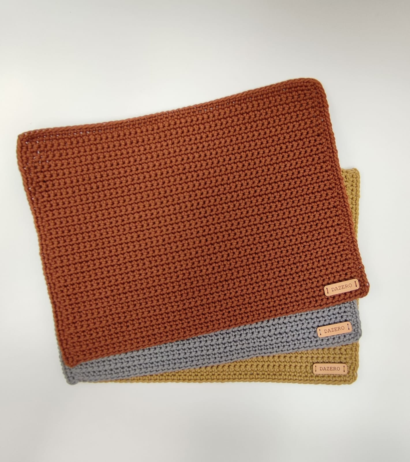 Tovagliette sottopiatto in crochet vari colori (31x41)cm
