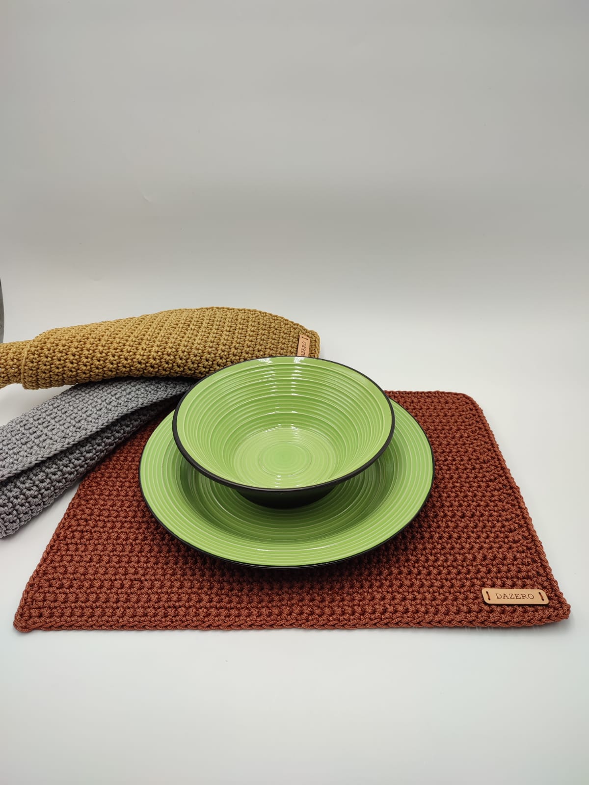 Tovagliette sottopiatto in crochet vari colori (31x41)cm