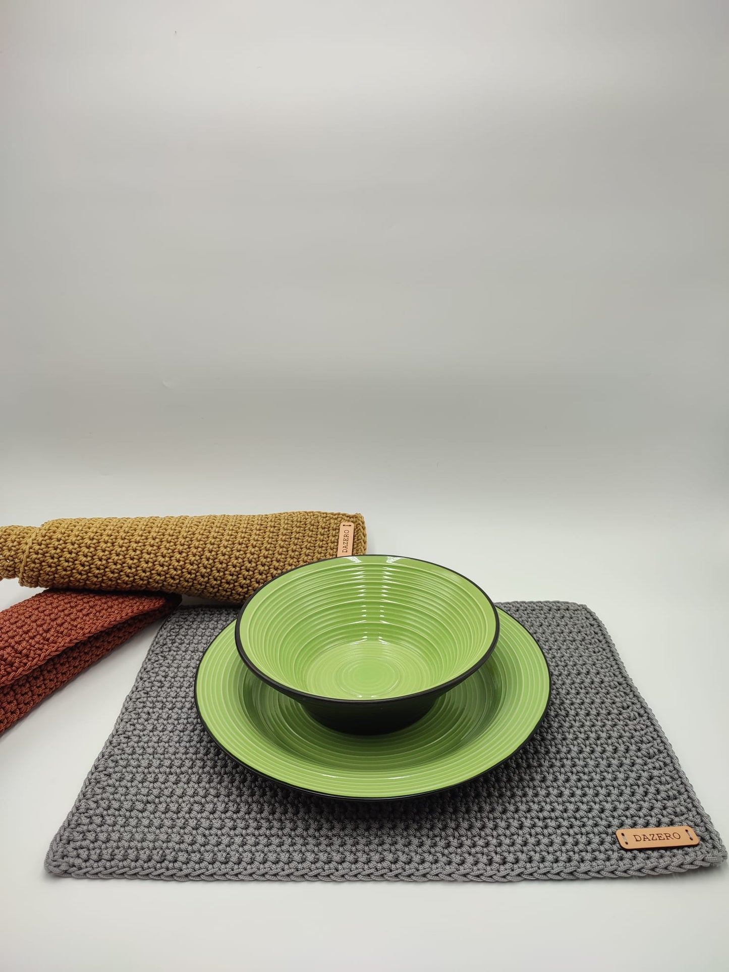 Tovagliette sottopiatto in crochet vari colori (31x41)cm