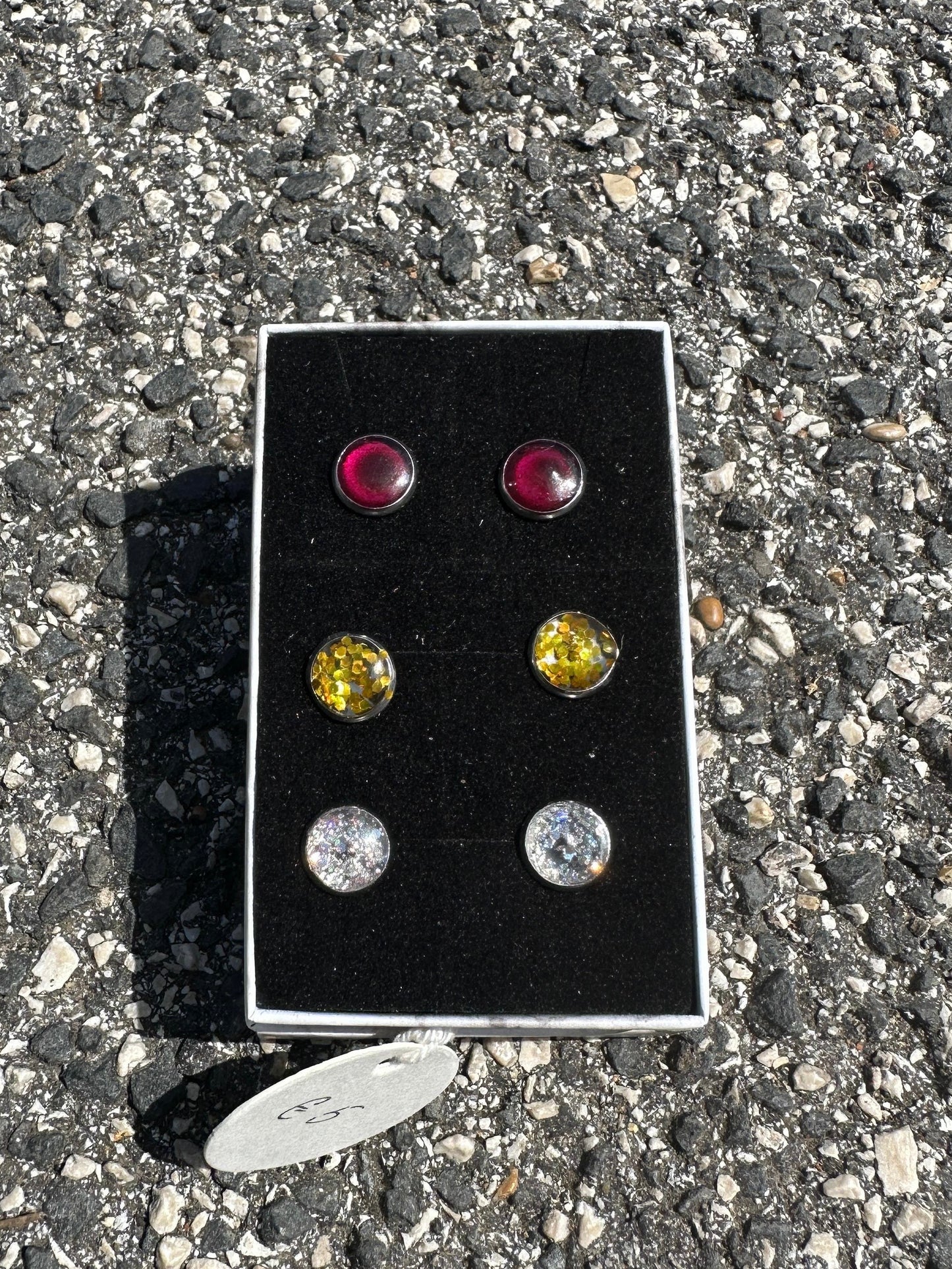 Set di Orecchini in Resina (3 paia)