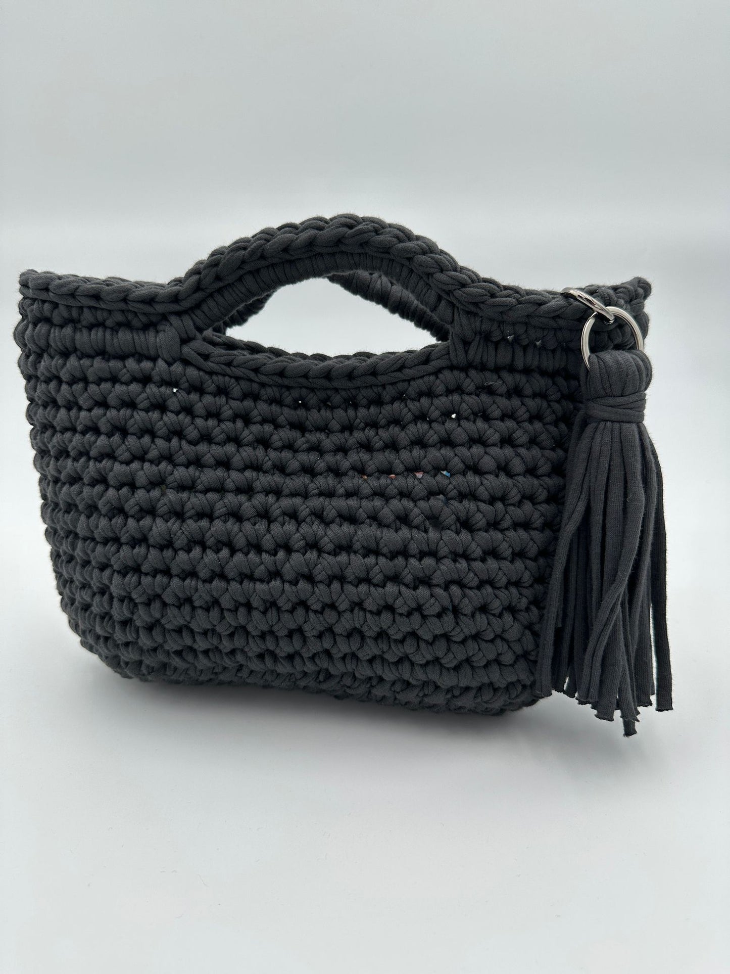 Borsetta nera in cotone