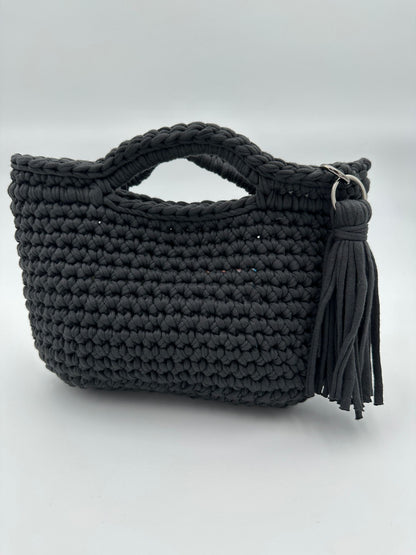 Borsetta nera in cotone