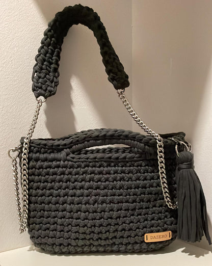 Borsetta nera in cotone