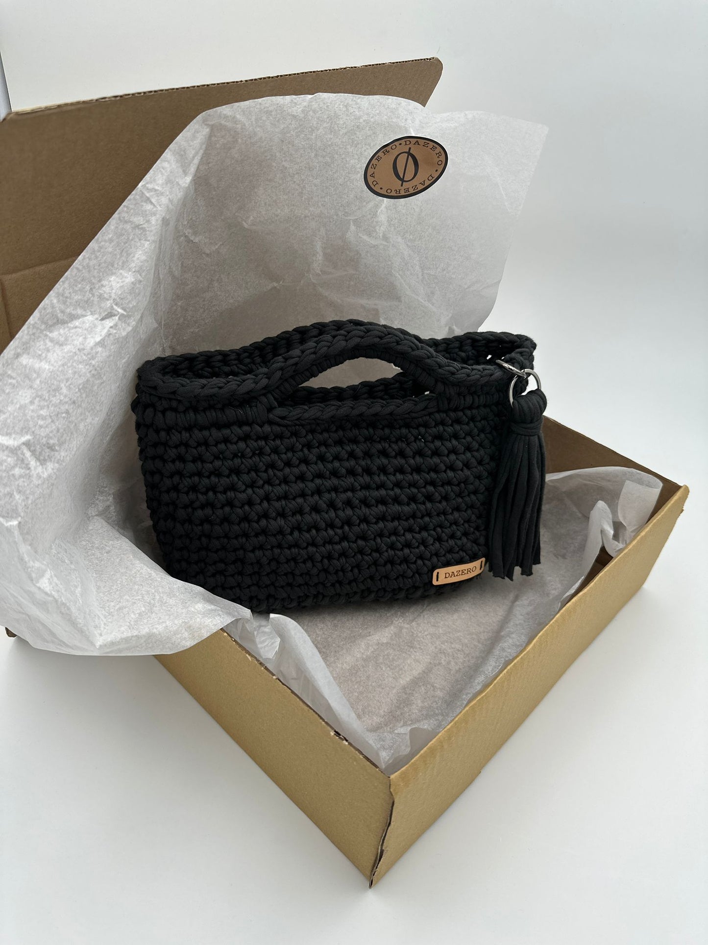 Borsetta nera in cotone