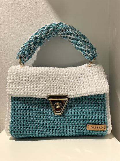 Borsetta bianca/celeste