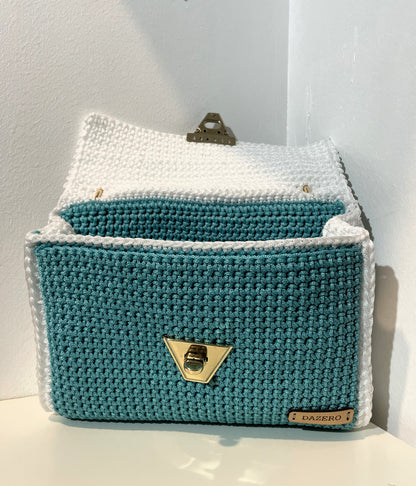 Borsetta bianca/celeste