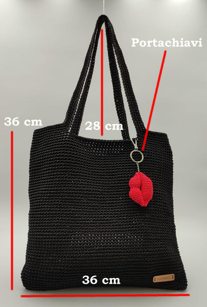 Borsa a sacca in crochet