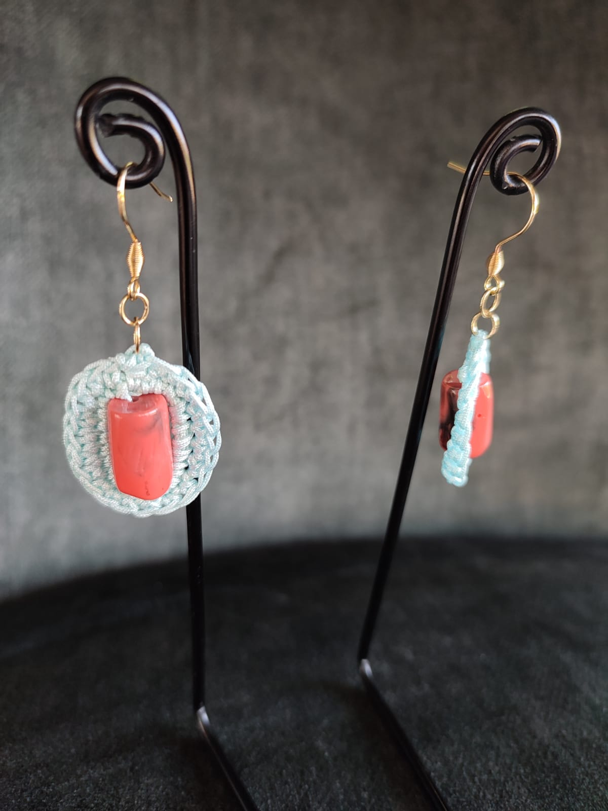 Orecchino Fiore Celeste