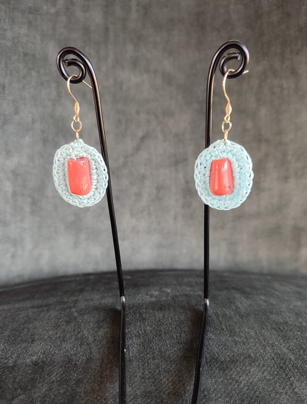 Orecchino Fiore Celeste